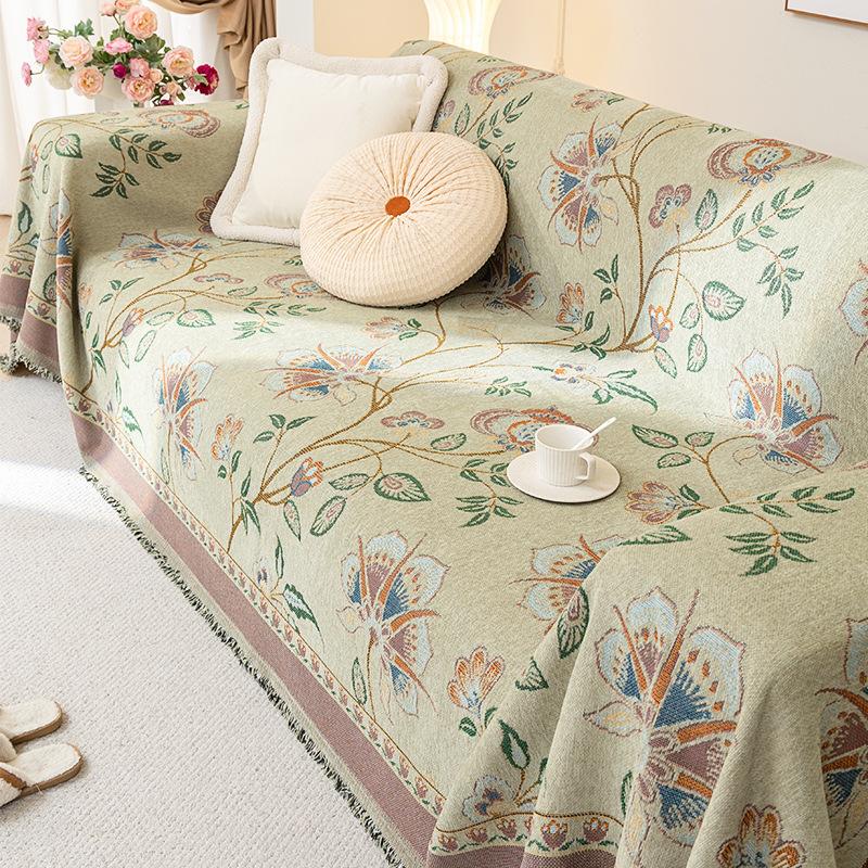 Toalla para Sofá Europeo Entry Lux Tela de Cubierta Completa de Alta Gama Antideslizante Resistente a las Manchas Cubierta Universal para Sofá Anti-Arañazos Cubierta No Adherente de Piel