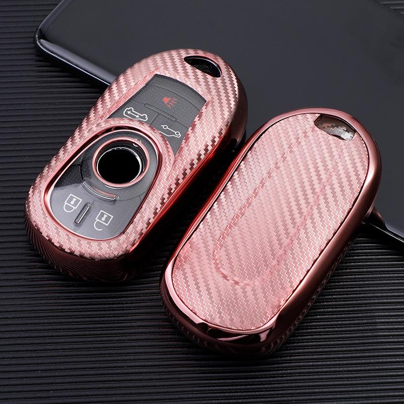 

Carbon Fiber Pattern Protective Key Shell for Buick (4/5-Button) - Envision, Regal, Excelle, LaCrosse, GL6.