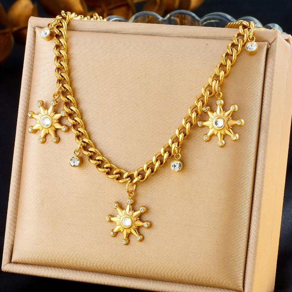 Fashion Vacation Ocean Drop Oil Dolphin Pearl Shell Starfish Chunky Chain Necklace