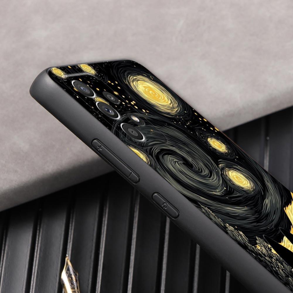 Cat Van Gogh Starry Painting Phone Case For Samsung Galaxy A57 A56 A37 A55 A36 A26 A54 A52 A35 A34 A25 A17 A16 A15 A07 A06 Cover