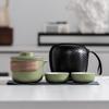 JINGRX Portable Ceramic Travel Tea Set