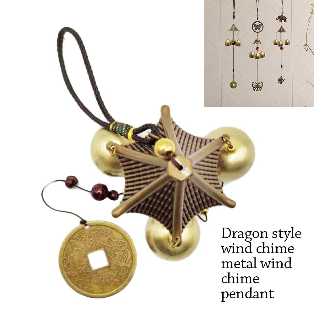 Outdoor Copper Bells Wind Chimes Creative Retro Garden Yard Decoration DIY Home Lucky Pendants