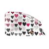 Unisex Scrub Cap mit Herzmuster Arbeitsmütze Verstellbarer Knopf Chirurgische Medizinische Kappe für Krankenschwestern, Köche und medizinisches Fachpersonal