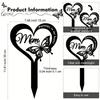 Metal Memorial Stake with Butterfly, Outdoor Cemetery Grave Decor, Sympathy Gift for Dad, Garden Art