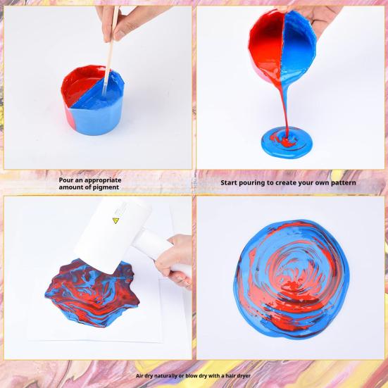 Wielokanałowy kubek dzielony do malowania metodą wylewania Wielokrotnego użytku kubek do mieszania żywicy Silikonowy kubek dzielony do fluid artu do farb akrylowych Żywicy epoksydowej Akcesoria do rysowania