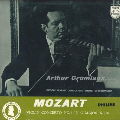 LP Record ARTHUR GRUMIAUX, RUDOLF MORALT, WIE - Mozart Violin Concerto No.3 In G Ma FL5552 Philips - Japan Classical Used
