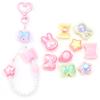 10pcs/Lot AB Colors Acrylic Beads for Jewelry Making Candy Butterfly Tie Star Beads Loose Spacer Beads DIY Bracelet Keychains