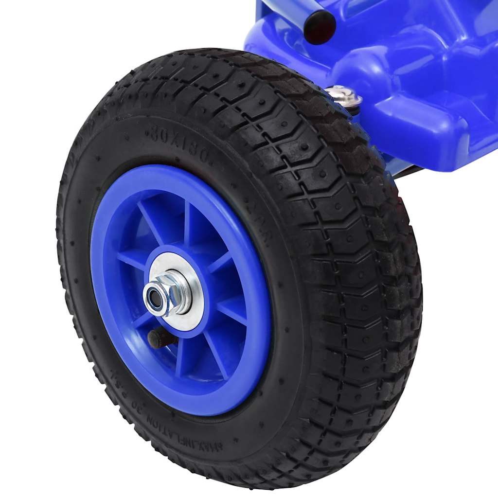 Pedal Go Kart with Pneumatic Tires Blue