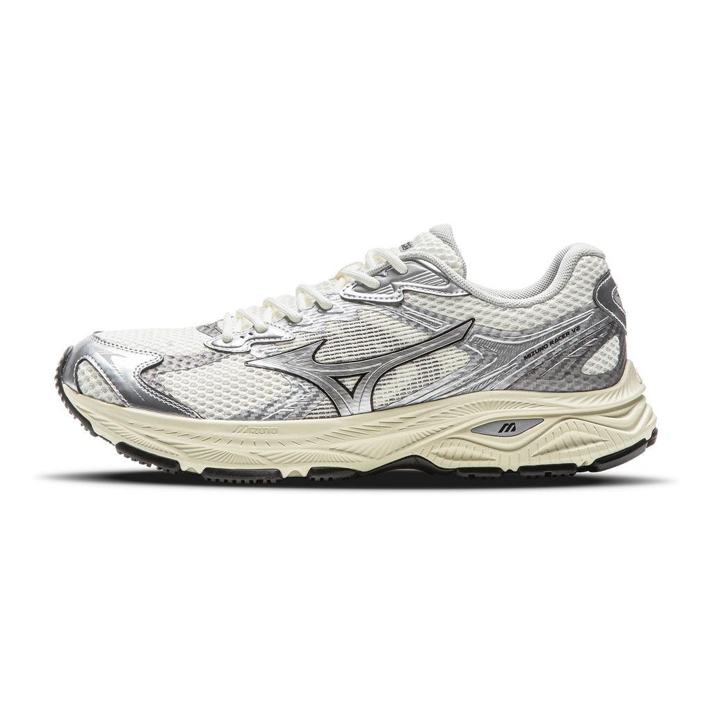 Mizuno Racer V2 Comfortable Versatile Fabric Synthetic Leather Shock Absorbing Breathable Lightweight Durable Low-Top Running Shoes D1GH250606