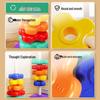 Rainbow Stacking Spinning Toy for Early Education - Suitable for 6 Months To 2 Years