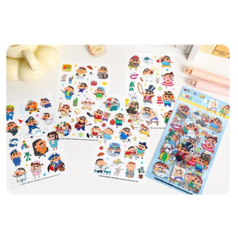New Crayon Shin Chan Sticker Pack Professional Dress Up Series Pet Stickers Creative Cut Free Diy Material Stickers Gift