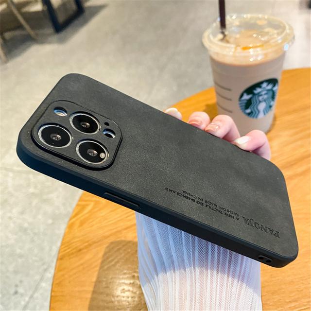 

Ультратонкий матовый чехол с текстурой кожи для Iphone 14 11 12 13 Pro Max Mini Xs Xr X 7 8 Plus Se противоударный силиконовый чехол-бампер For iPhone 14