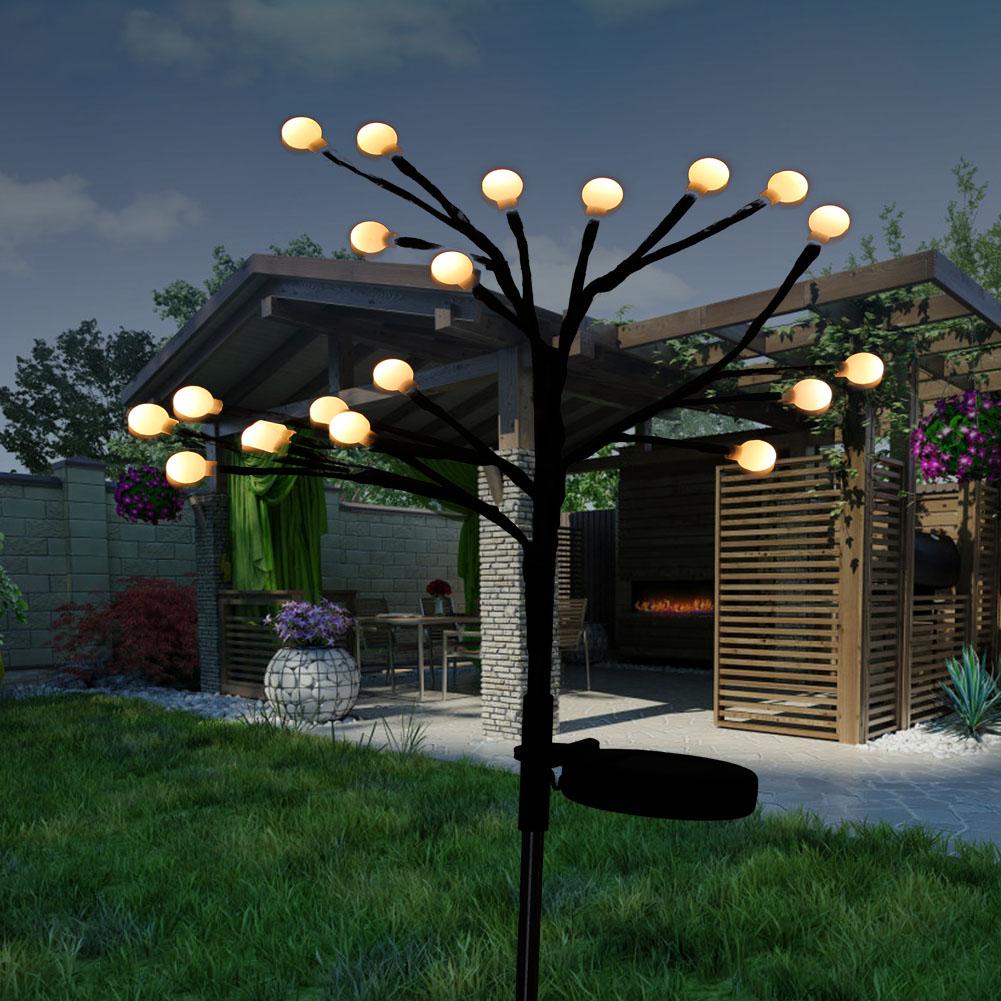 Outdoor Waterproof Solar Powered LED Ball Landscape Light Ground Lawn Decoration for Garden
