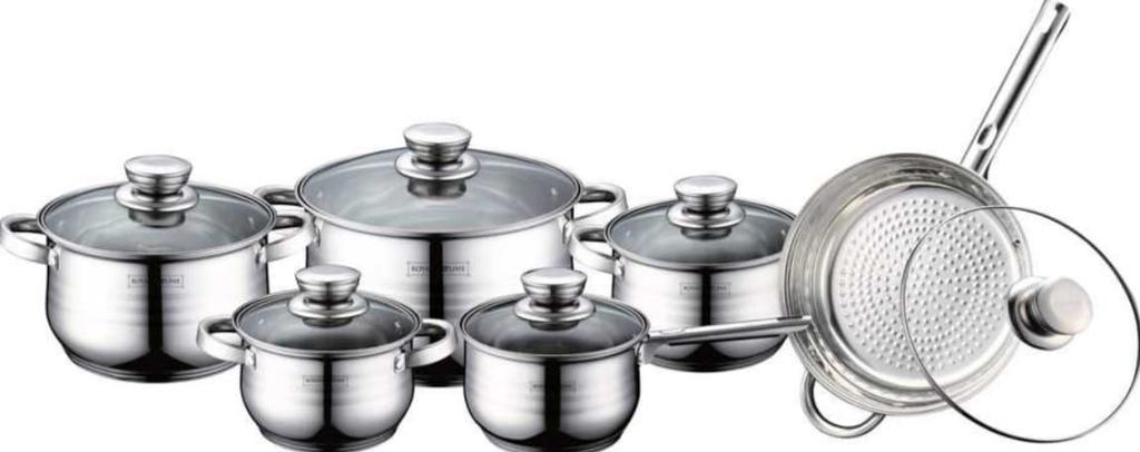 Royalty Line RL-1231 12-piece stainless steel cookware set