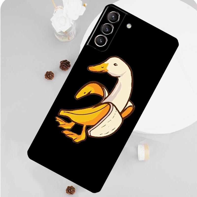 Memes Cartoon Funny Banana Phone Case For Samsung Galaxy S23 Ultra S21 S20 FE S9 S10 Plus Note 10 20 S22 Ultra Funda