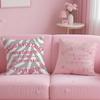 Fashion Z-Zadig And V-Voltaire Pillow Case Anti-dustmite Pillowcase Invisible Zipper Silky Short Plush Sofa Cushion Cover