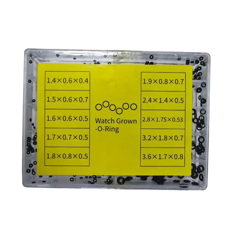 1 Set Watch Crown Gaskets Watch Repair Tools Mini Rubber Washer O-Ring Watch Crown Waterproof Watches Seals Watchmaker Tool