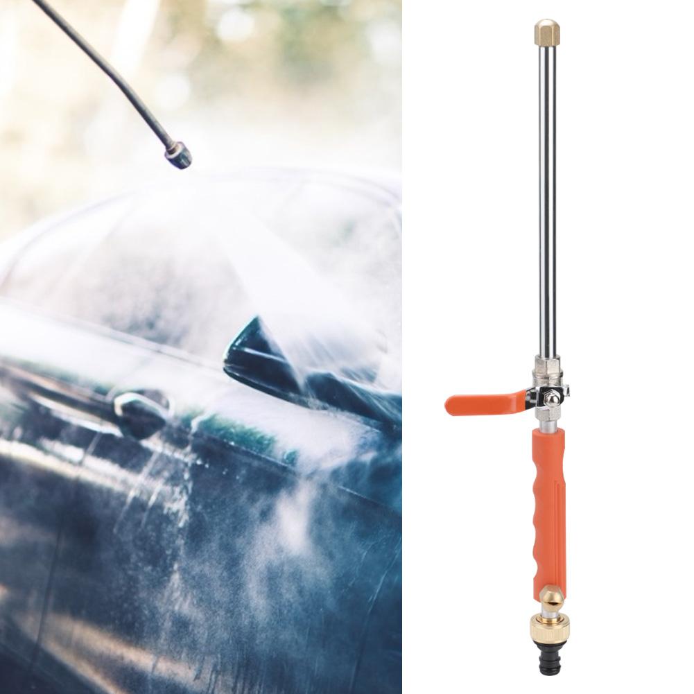 G3 4 DN20 High Pressure Washer Spray Nozzle Garden Watering Car Cleaning Tool with Switch ValveOrange