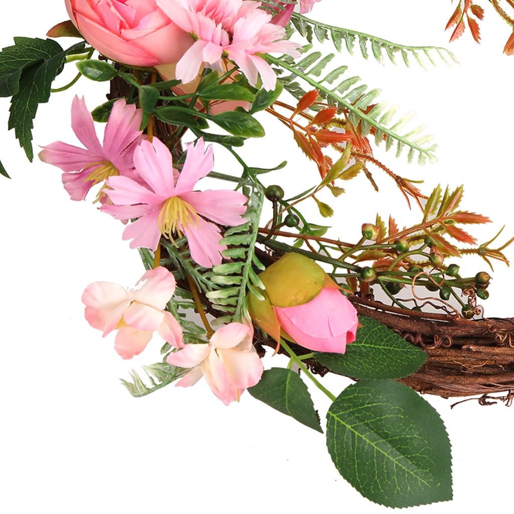 Artificial Flower Wreath Simulation Peony Door Hanging Garland Festivals Party Decoration