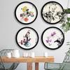 Wooden Round Picture Frames Wall Mounted Round Photo Frame Murale Wall Hanging Picture Holder