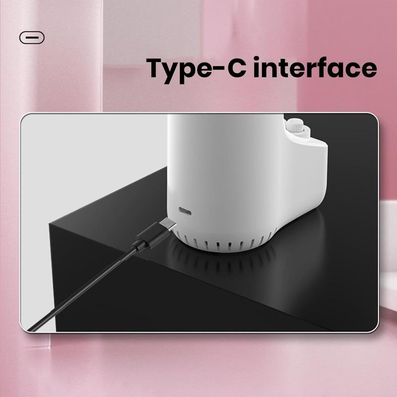 Makeup Brush Dryer Temperature Time Adjustable Knob Type-C Powered Multifunction Automatic Quick Drying Machine White