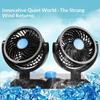 Professional Dual Fans 360 Rotation Multi Angle Cooling Fan For Sedan RV Truck Boat Vehicles Camping Office Desk Use Accessory