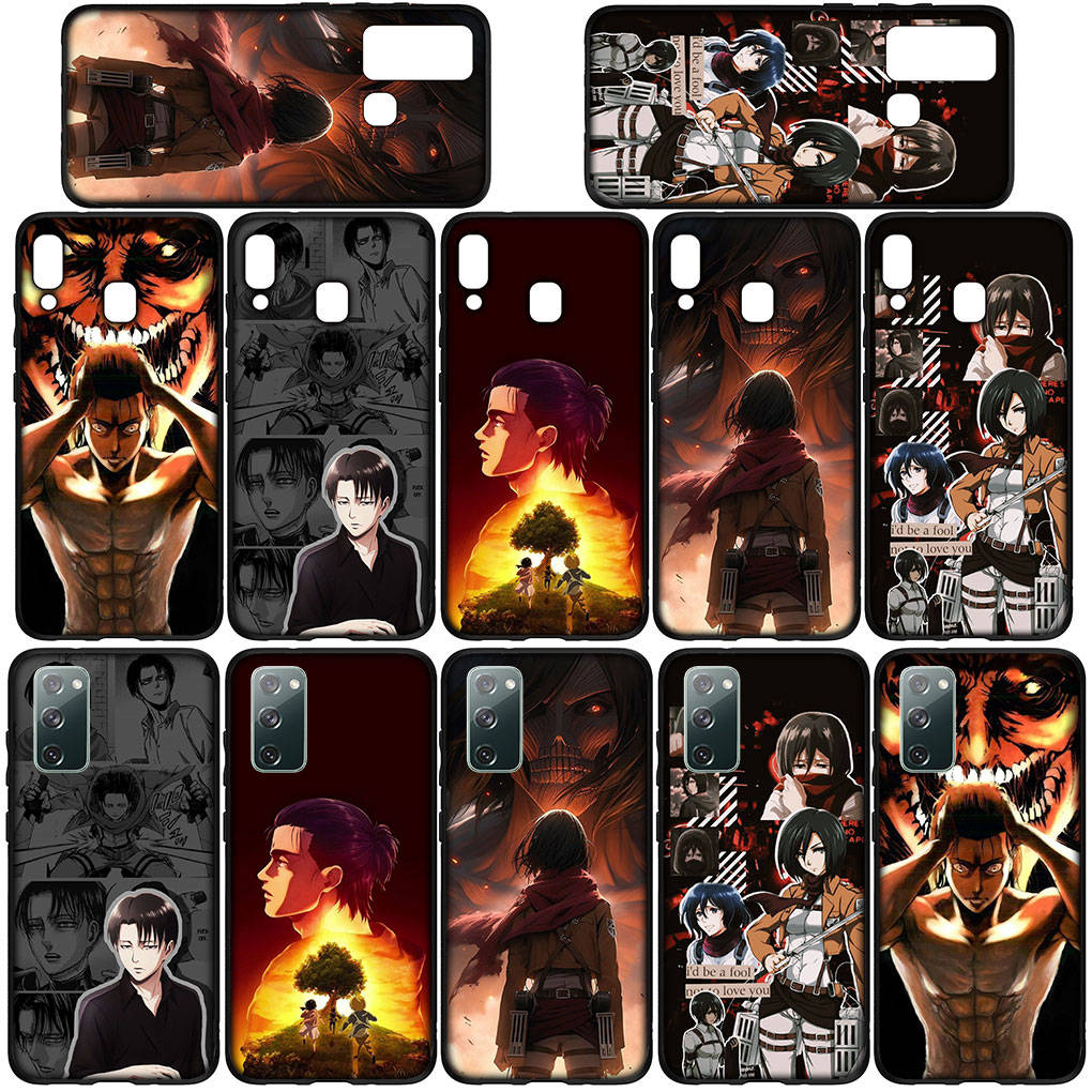 Cover for iPhone 16 15 Xiaomi Redmi Note 14 13 12 11 Pro Max X 8 16e Samsung Galaxy S25 S24 S23 Moto OPPO Huawei Anime Attack on titan Levi Phone Case