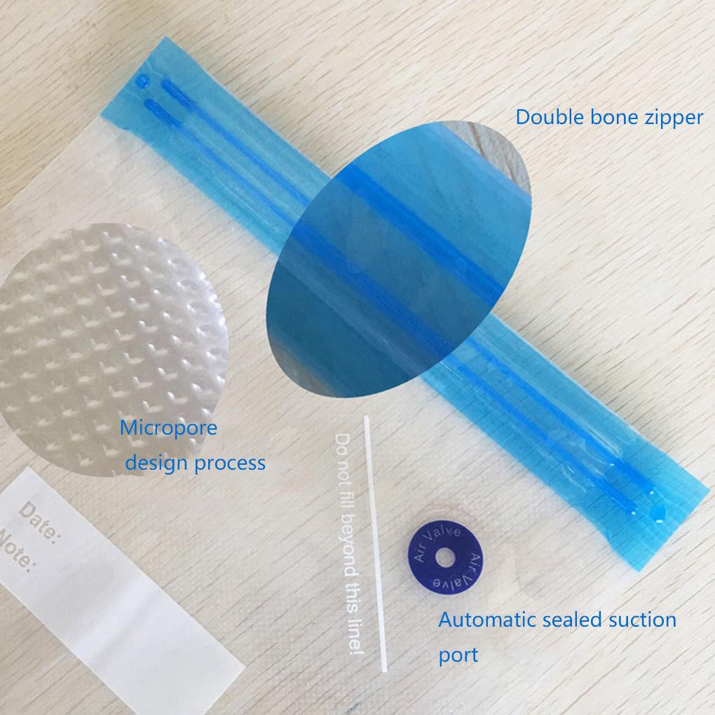 5PCS/Set Vacuum Sealer Bags Food Preservation Clothes Packing Storage Reusable Packages Bag Kitchen Organizer