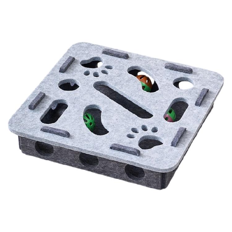 Decorative Cats SelfTeasing Box Maze Puzzle Toy with Bells Ball Cats Cognitive Development And Hunting Exercise