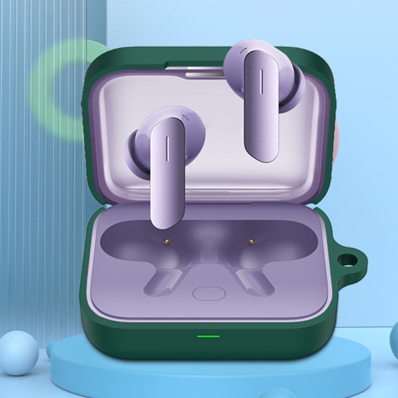 Soft Silicone Protective Cover For Buds Air7 Earbuds With Carabiner AntiScratch Shockproof Design Easy Installation