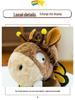 Creative Bee Donkey Plush Toy - Children's Companion Pillow