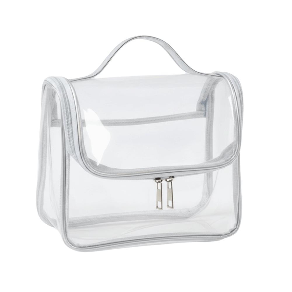 Large Capacity Travel Toiletry Bag Transparent Multi-function Clear Handbag Waterproof PVC Makeup Cosmetics Bag Travel Use