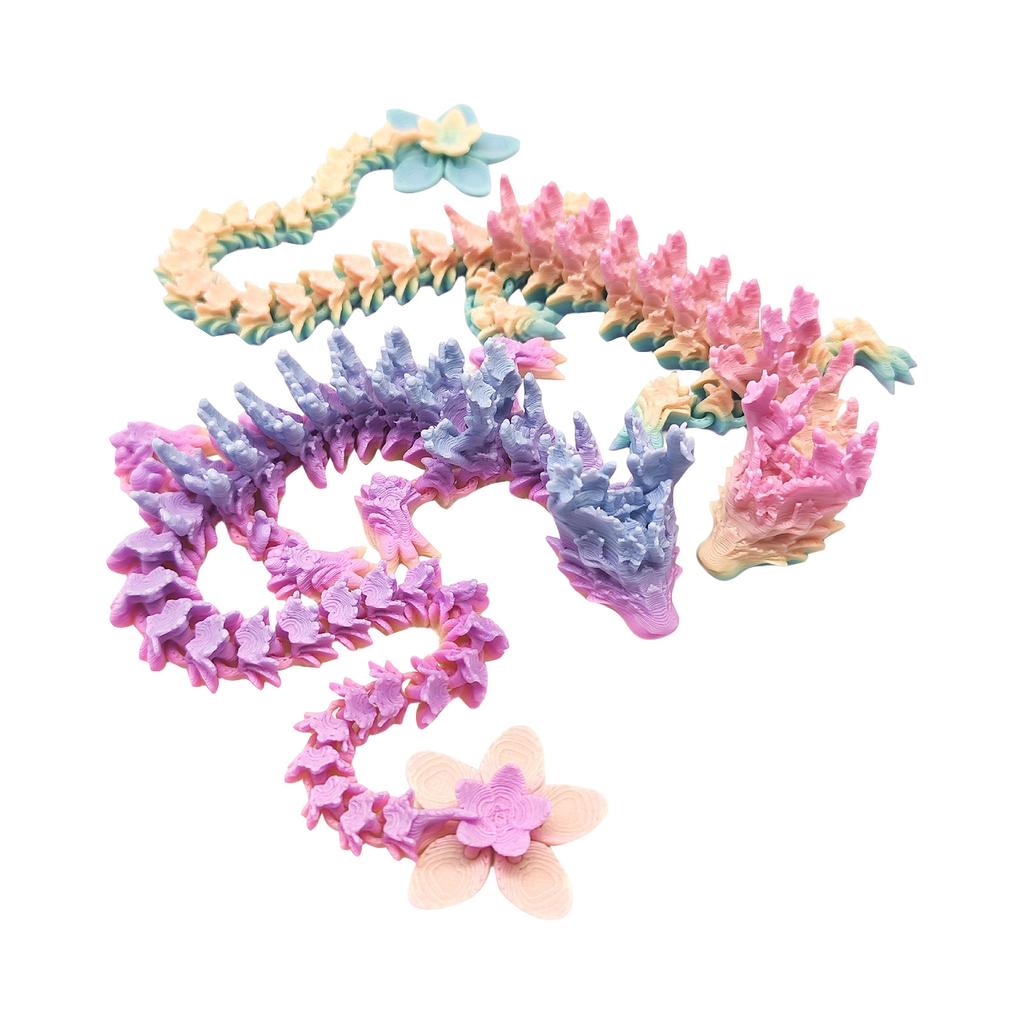3D Printed , Articulated 3D Dragon Toy, 3D Printed Toy Dragon, Dragon Toy Dragon