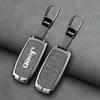 New Zinc Alloy Leather Car Key Case Cover For Jeep Grand Cherokee Compass Dodge Charger Chrysler 200 300 300C Auto Accessories AMN1