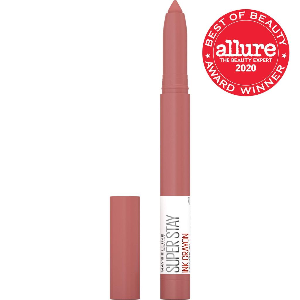 Maybelline SuperStay Ink Crayon Matte Longwear Lipstick Achieve It All 155 1.1 g Pack