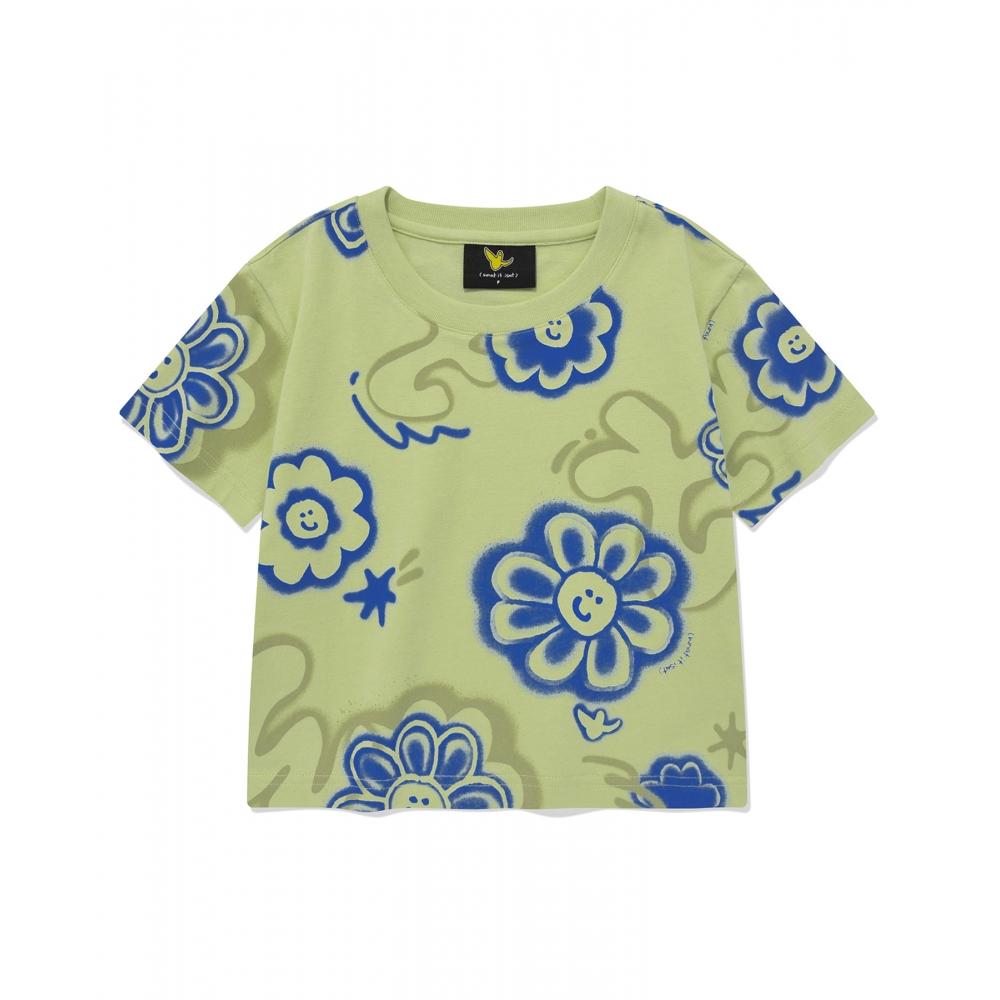 

WHATITISNT WMS Flori Graphic Short Sleeve TShirt Green