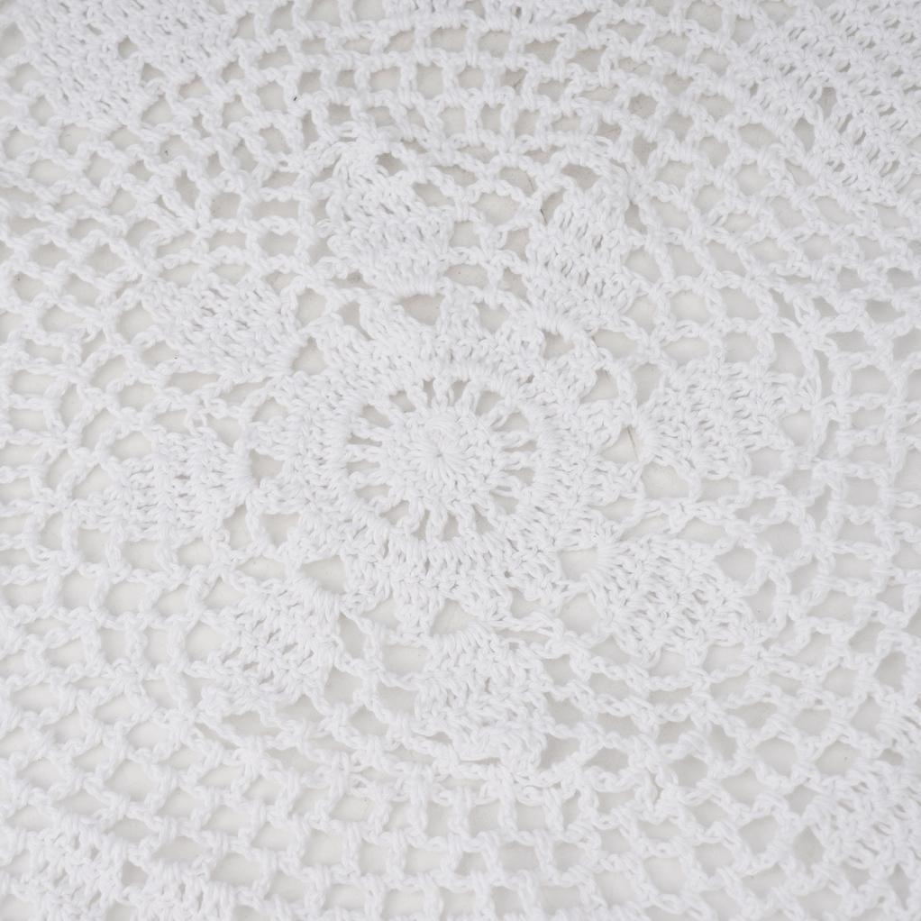 Hjem Dukkebrikke Bordduk Matte Bomull Heklet Dukkebrikke Matter