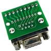 DB9 Male-to-Female Screw Terminal Block 9-Pin RS232/RS485 Converter