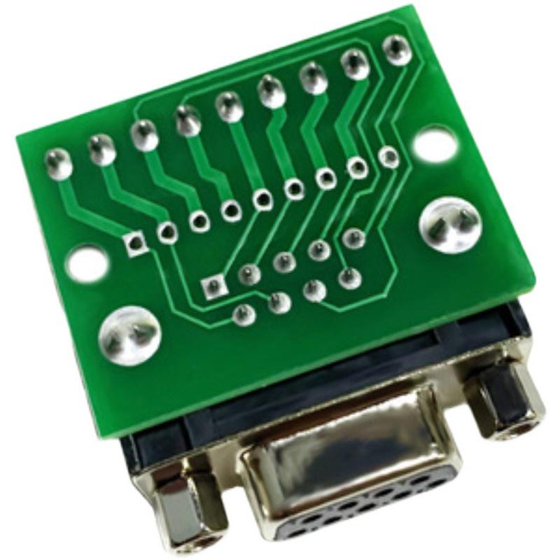 DB9 Male-to-Female Screw Terminal Block 9-Pin RS232/RS485 Converter