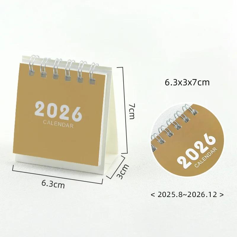 Small Desk Calendar 2026 Standing Flip Weekly Calendar Creative Coil Calendar Planner For Daily Schedule Planning