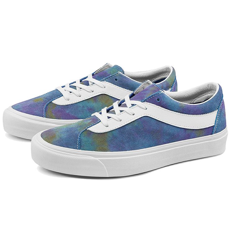Vans Bold Ni Tie Dye Suede Unisex Sneakers Blue Limoges True-White VN0A5DYAAZG