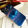 2DFlat Neon Eye Data Stream Phone Case All Inclusive Film Hard Phone Case, Compatible with iPhone 18 Pro Max 17 16 15 14 13 12 11