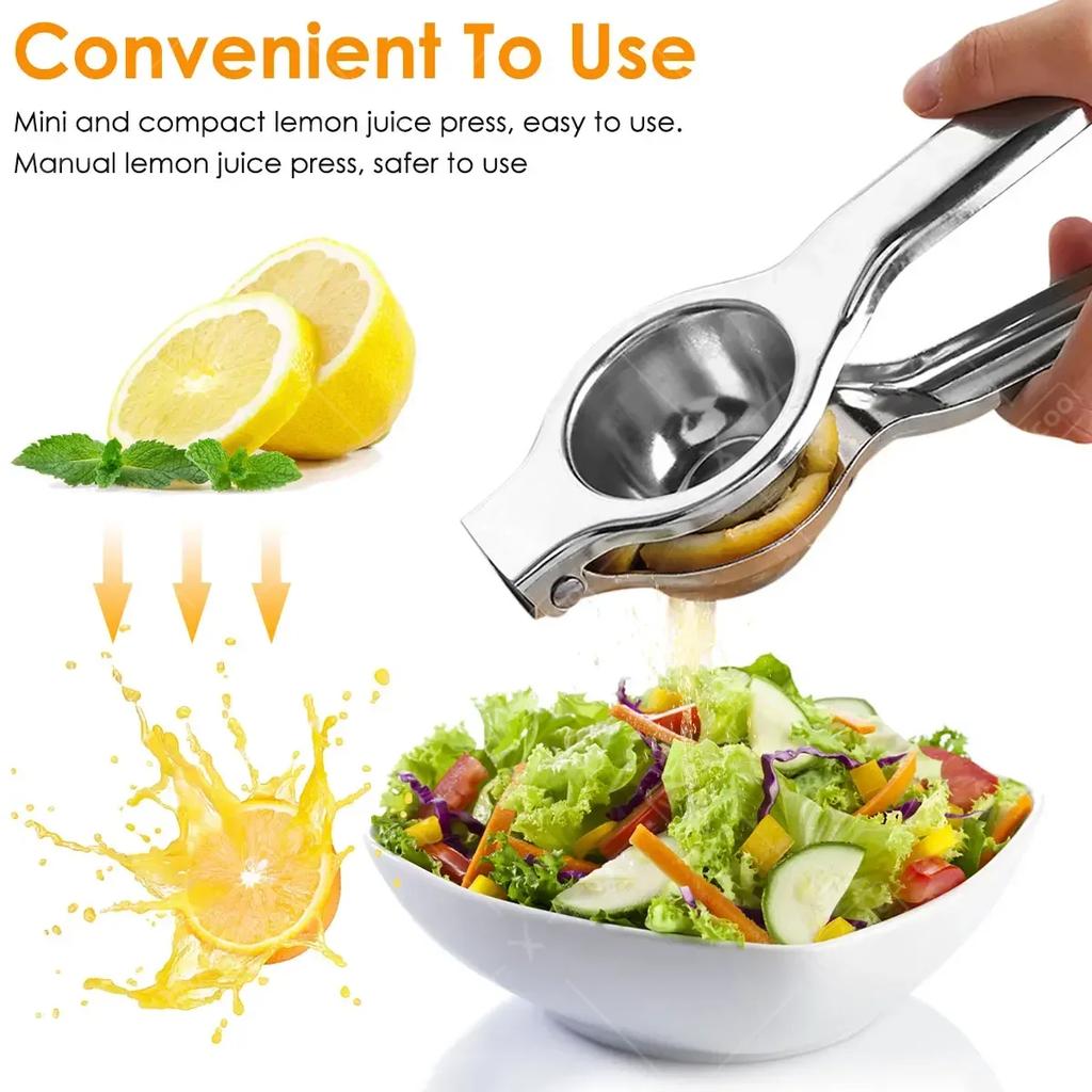 Lemon Squeezer Stainless Steel Lemon Squeezer Juicer Multifunctional Manual Citrus Juicer Lime Squeezer for Kitchen Bar Tools