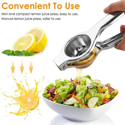 Lemon Squeezer  Stainless Steel Lemon Squeezer Juicer Multifunctional Manual Citrus Juicer Lime Squeezer for Kitchen Bar Tools