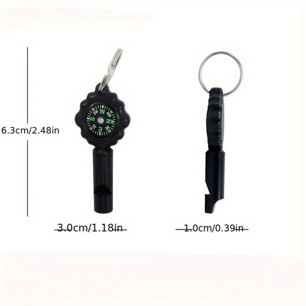 2-in-1 Camping Whistle Compass - Portable Outdoor Survival Gear with High-Precision Direction Indicator, Lightweight and Easy to Carry