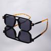 1 Pair of Square Frame Fashion Glasses Ideal for Fashion Enthusiasts