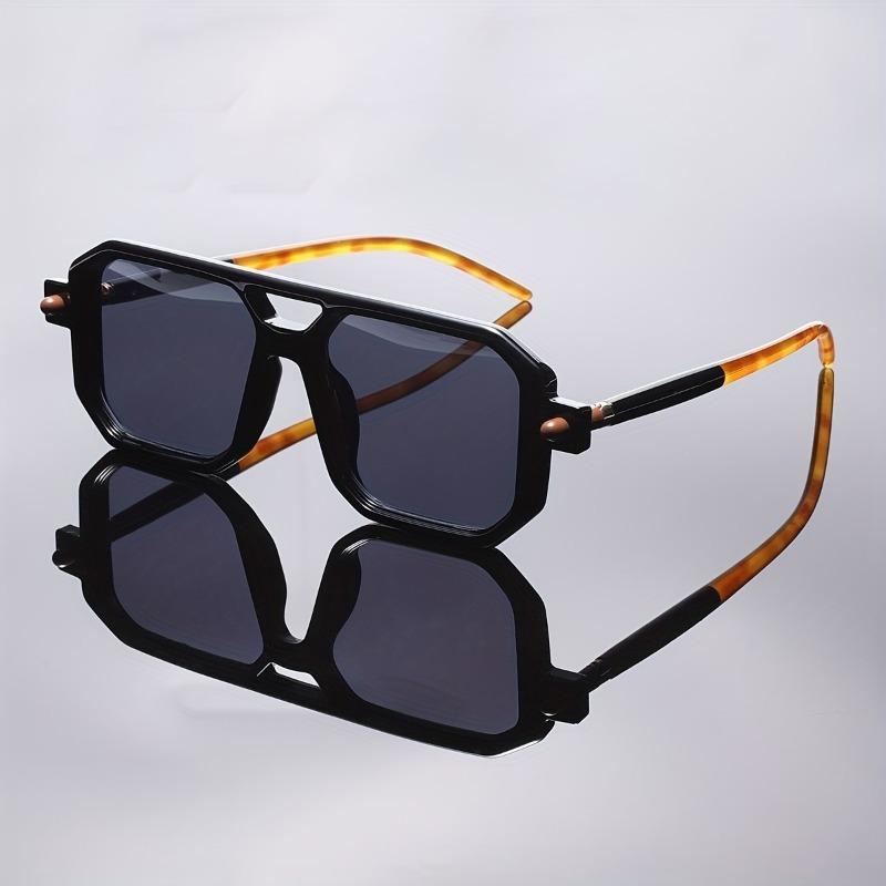 1 Pair of Square Frame Fashion Glasses Ideal for Fashion Enthusiasts
