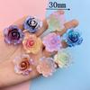 5Pcs New Cute Resin Sparkling Roses Series Flat Back Parts Embellishments For Hair Bows Accessories