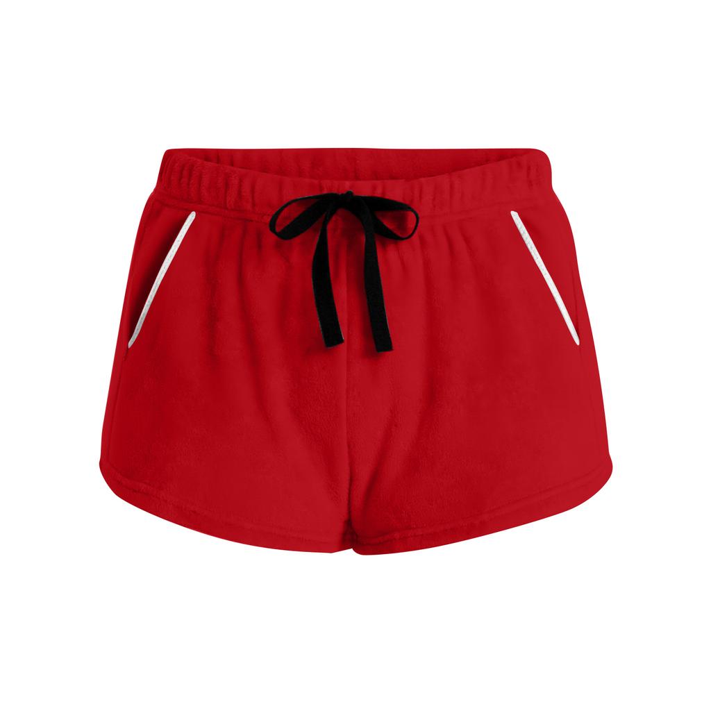Women's Stretch Shorts Regular Fit Hiking Shorts Casual Sports Shorts Fleece Pants Large Shorts