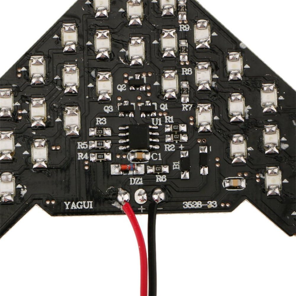 2PCS/Lot!! 33 SMD Sequential Led Lights Arrows Lamp Indicator Safe led Panels Car Side Mirror Turn Signal 33 LED (Blue)